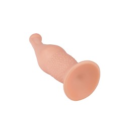 Анальный телесный стимулятор на присоске - 19,5 см.