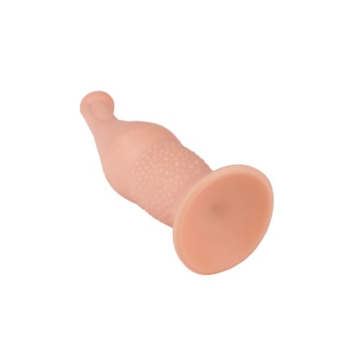 Анальный телесный стимулятор на присоске - 19,5 см.