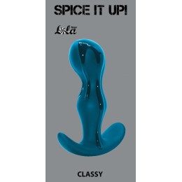 Бирюзовый анальный стимулятор Classy - 11,5 см.