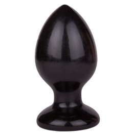 Черный анальный плаг Glide L - 11,7 см.
