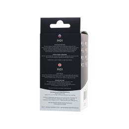 Черная анальная ёлочка Indi - 11,5 см.